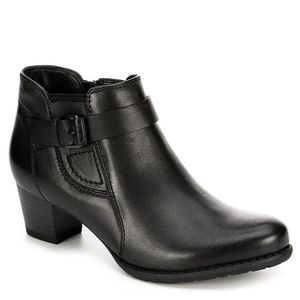 Medicus Womens 'Maxi' Leather Heeled Ankle Boots